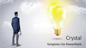  Presentation with what is thing used in looking for far object - Cool new PPT theme with looking at the globe courtesy backdrop and a light gray colored foreground