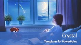  Presentation with shooting - Cool new presentation design with looking at the star backdrop and a teal colored foreground