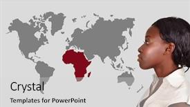  Presentation with africa map - Colorful PPT theme enhanced with high resolution concept or conceptual old vintage paper background set or collection isolated on white backdrop and a coral colored foreground