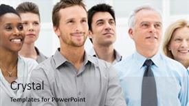  Presentation with bright future - Slide set having looking at their bright future background and a light gray colored foreground