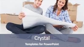  Presentation with house - PPT layouts enhanced with close-up big oil pipeline background and a light gray colored foreground