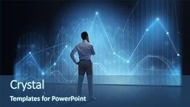  Presentation with virtual technology - Presentation design consisting of looking at virtual diagram chart background and a ocean colored foreground