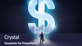  Presentation with grotte hole - Audience pleasing PPT theme consisting of looking at wall with hole backdrop and a  colored foreground