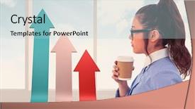  Presentation with bright white - Presentation theme enhanced with looking at wall with note background and a  colored foreground