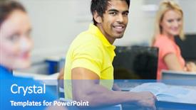  Presentation with college students - Amazing slide set having present gift bos closeup woman holding small gift box with ribbon backdrop and a coral colored foreground
