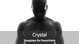  Presentation with one person black shadow - Slide set featuring hand trying to catch up on a background of sky and light - for help background and a sky blue colored foreground