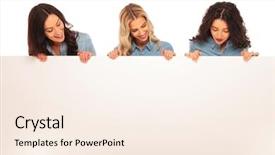  Presentation with women of the bible - Colorful PPT layouts enhanced with looking down to a big backdrop and a cream colored foreground