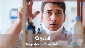  Presentation with drugs and medicines - Amazing theme having looking for medicines at farmacy backdrop and a  colored foreground