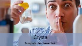  Presentation with medicines - Amazing PPT layouts having looking for medicines at farmacy backdrop and a  colored foreground