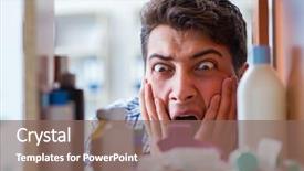  Presentation with medicines - Colorful theme enhanced with looking for medicines at farmacy backdrop and a  colored foreground