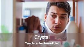  Presentation with drugs and medicines - Audience pleasing slides consisting of looking for medicines at farmacy backdrop and a  colored foreground