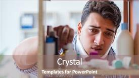  Presentation with medicines - Amazing slide set having looking for medicines at farmacy backdrop and a  colored foreground