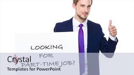  Presentation with part time job - Audience pleasing presentation theme consisting of  backdrop and a  colored foreground