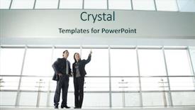  Presentation with transportation planning - Theme enhanced with looking forward - businesspeople planning new office background and a sky blue colored foreground