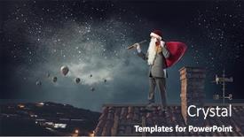  Presentation with forward - Colorful presentation design enhanced with looking forward for christmas mixed media backdrop and a dark gray colored foreground