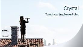  Presentation with forward - Colorful PPT layouts enhanced with looking forward for success mixed backdrop and a sky blue colored foreground