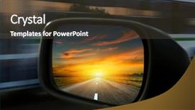  Presentation with speed - Slides consisting of road past - blurred action from car background and a tawny brown colored foreground