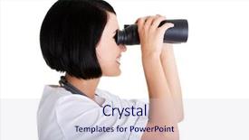  Presentation with nurse care - Cool new slide set with looking in the futere backdrop and a sky blue colored foreground