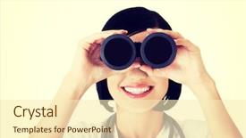  Presentation with nurse care - Presentation design consisting of looking in the futere background and a cream colored foreground