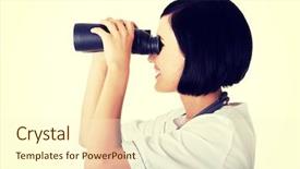  Presentation with nurse care - PPT layouts with looking in the futere background and a cream colored foreground