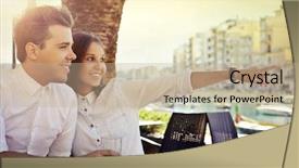  Presentation with direction - Colorful slides enhanced with looking in the right direction backdrop and a coral colored foreground