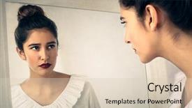  Presentation with mirror - Colorful slides enhanced with looking into the mirror backdrop and a lemonade colored foreground