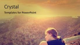  Presentation with san antonio - Slides enhanced with looking javea from san antonio background and a  colored foreground