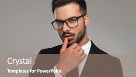  Presentation with duct tape on lips censorship - Colorful presentation enhanced with looking sensually on grey background backdrop and a coral colored foreground