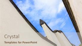  Presentation with white brick - Amazing theme having looking-skyward-in-a-hutong backdrop and a lemonade colored foreground