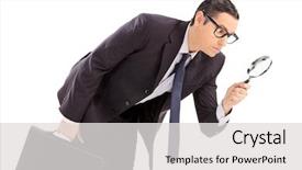  Presentation with looking glass - Cool new presentation theme with looking through a magnifying glass backdrop and a  colored foreground