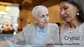  Presentation with journal - Colorful PPT theme enhanced with looking through journal backdrop and a light blue colored foreground