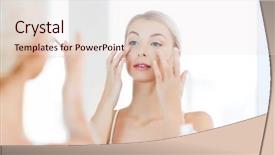  Presentation with daily routine - Slide deck with looking to mirror at home background and a lemonade colored foreground