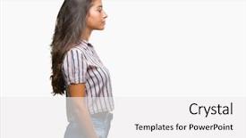  Presentation with arab - Presentation theme having looking to side relax profile background and a white colored foreground