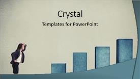  Presentation with diagram - Amazing presentation theme having looking up at top backdrop and a soft green colored foreground