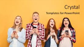  Presentation with youth group - Cool new PPT layouts with looking up over yellow backdrop and a light gray colored foreground