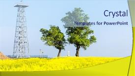  Presentation with czech republic - Colorful slide set enhanced with lookout-tower-novy-poddvorov-czech backdrop and a sky blue colored foreground