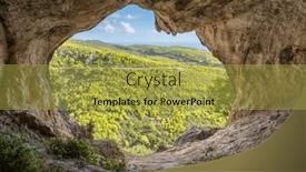  Presentation with zakynthos - Presentation theme consisting of lookout-view-from-the-damianos background and a yellow colored foreground