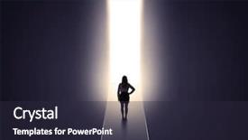  Presentation with end of tunnel - Beautiful theme featuring looks in the glowing end backdrop and a  colored foreground