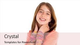  Presentation with rubber - Presentation theme enhanced with loom rubber bands bracelets blond background and a lemonade colored foreground