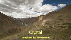  Presentation with ladakh - Slide set consisting of royal enfield - truck climbing up at gata background and a tawny brown colored foreground