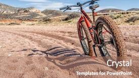  Presentation with wash - Cool new PPT theme with loose gravel - big hole wash backdrop and a coral colored foreground