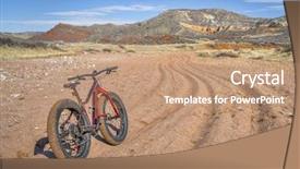  Presentation with wash - PPT theme enhanced with loose gravel - big hole wash background and a coral colored foreground
