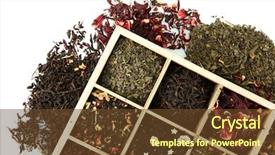  Presentation with loose leaf tea - Beautiful presentation theme featuring loose leaf - assortment of dry tea backdrop and a tawny brown colored foreground