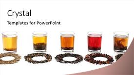  Presentation with frames isolated on white brown - Presentation theme with loose leaf - assortment of tea isolated background and a white colored foreground