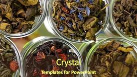  Presentation with tea collection - Beautiful presentation theme featuring loose leaf - collection of green and black backdrop and a  colored foreground