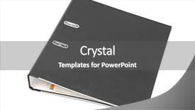  Presentation with binder - Audience pleasing PPT theme consisting of loose-leaf binder isolated backdrop and a dark gray colored foreground