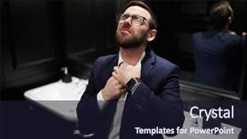  Presentation with hand world hands of jesus - Colorful slide set enhanced with loosing his necktie in lavatory backdrop and a wine colored foreground