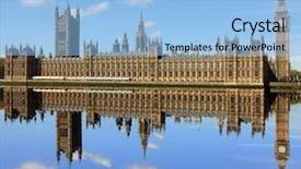  Presentation with westminster - Beautiful slide deck featuring  backdrop and a  colored foreground