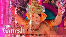  Presentation with ganesh chaturthi - Amazing slide deck having lord-ganpati-background-for-ganesh backdrop and a red colored foreground