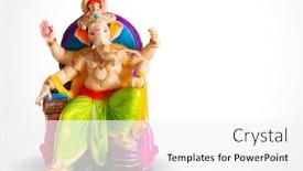  Presentation with india festival - Amazing presentation having lord-ganpati-idol-statue backdrop and a white colored foreground